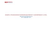 HDFC PENSION MANAGEMENT COMPANY LTD. · PDF file1 TO THE MEMBERS OF HDFC PENSION MANAGEMENT COMPANY LIMITED The Board of Directors of HDFC Pension Management Company Limited