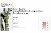 Introducing Codexx manufacturing benchmarking Codexx manufacturing benchmarking… · manufacturing best practices benchmarking Alastair Ross Director Codexx Associates Ltd ... Process
