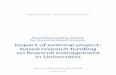 Diversified Funding streams for University-based research ...ec.europa.eu/invest-in-research/pdf/download_en/external_funding... · Impact of external project- based research funding