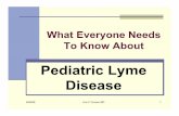 Pediatric Lyme Disease -  · PDF file5/26/08 Ann F Corson MD 1 What Everyone Needs To Know About Pediatric Lyme Disease