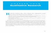 CHAPTER FOUR Qualitative Researchsamples.jbpub.com/9781449624064/Brown_Sample_Chapter_4.pdf · CHAPTER FOUR Qualitative Research 39 R esearch methods that delve deeply into experiences,