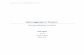 Management Paper - Elizabeth A. (Betty) Thomas · PDF fileManagement Paper: Self-Managing Work Teams 3 problems” (p.25)