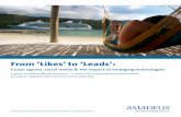 From ‘Likes’ to ‘Leads’ - Amadeus · PDF fileFrom ‘Likes’ to ‘Leads’: Cruise agents, ... respondents, with cruise specialists representing 24% and independent contractors