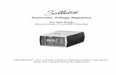 Automatic Voltage Regulator - Sollatek · PDF fileCONGRATULATIONS on your choice in selecting the Sollatek Automatic Voltage Regulator (AVR). We trust that the unit will give you years