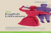 AS English Literature - Pearson qualifications Level/English... · AS English Literature ... The following poems have been removed from the Paper 1 List of ... than 70 countries working