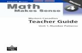 Western Canadian Teacher Guide - SD67 (Okanagan Skaha)sd67.bc.ca/instruction/mathresources/math4/gr04_units_west/gr04... · Teacher Guide W estern ... of numbers up to 10 000. Grade
