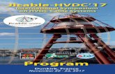 Program - Jicable-HVDC'17 -  · PDF fileProgram icable-HVDC 17   ... • HUDSON Paul, National Grid, UK. 6 • KHODABAKHCHIAN Bahram, Hydro Québec Transénergie, Canada