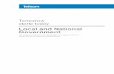 Local and National Government - · PDF fileLocal and National Government Tomorrow starts today ICT and Government: ICT Challenges and Opportunities in South African Government Departments
