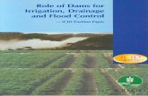 Role of Dams for Irrigation, Drainage and Flood · PDF file6 Large dams Under what situations large storages are necessary and feasible for promoting irrigation, drainage or flood