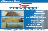 high quality - Gundle  · PDF fileCAPE TOWN - 021 945 2555 BLOEMFONTEIN - 051 432 4547 PORT ELIZABETH - 041 451 2777 ... • Round bale netwrap is manufactured from high quality