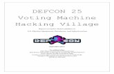DEFCON 25 Voting Machine Hacking Village CON 25 voting village... · DEFCON 25 Voting Machine Hacking Village Report on Cyber Vulnerabilities in U.S. Election Equipment, Databases,