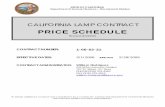 PRICE SCHEDULE - California - Contract... · California Lamp Contract, #1-06-62-31 Price Schedule INTRODUCTION Dear State and Local Agency, The State of California, Department of