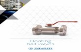 Floating ball valves - ZA.VE.RO. s.r.l. Industrial Valveszavero.com/en/wp-content/uploads/02-Floating-2.pdf · Za.Ve.Ro. API 6D / BS 5351 floating ball Valves are 2 or 3 pieces, construction