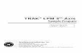 TRAK LPM 4th Axis Sample Program - Southwestern · PDF fileTool mode results in less tool changes which in turn reduces cycle time. ... ( refer to fig. 1 - .84 dim. ... TRAK LPM 4th