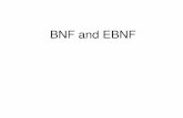 BNF and EBNF - DePaul Universitycondor.depaul.edu/ichu/csc447/notes/wk3/BNF.pdf · What is BNF? • It stands for Backus-Naur Form • It is a formal, mathematical way to specify