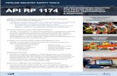 PIPELINE INDUSTRY SAFETY TOOLS API · PDF filePIPELINE INDUSTRY SAFETY TOOLS API RP 1174 Provides a Resource to Improve Pipeline Emergency Planning, Preparedness & Response • API