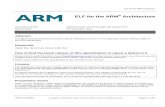 ELF for the ARM Architecture - ARM Infocenterinfocenter.arm.com/help/topic/com.arm.doc.ihi0044f/IHI0044F_aaelf.pdf · 3.1.1.1 Symbol versioning sections 11 ... thJanuary 2006 RE Minor
