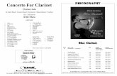 Concerto For Clarinet - · PDF fileConcerto For Clarinet Clarinet Solo & Wind Band / Concert Band / Harmonie / Blasorchester ... 15 B Moderate Boogie Woogie Tempo q = 176 C 25 30 D