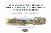 ADVANCED TRAILS PROGRAM: CLIMBING AND RIGGING 4.pdf · ADVANCED TRAILS PROGRAM: CLIMBING AND RIGGING State of California . The Resources Agency . Department of Parks and Recreation