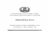 GOVERNMENT OF TAMIL NADU TEACHERS RECRUITMENT BOARD …trb.tn.nic.in/TET2017/02032017/Prospectus-P2.pdf · Paper II 3 PAPER2 GOVERNMENT OF TAMIL NADU TEACHERS RECRUITMENT BOARD 4th