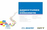 ADMIXTURES FOR CONCRETE -  · PDF fileEXPANDING OUR COMPANY FOR STRONGER CHEMISTRY General Resource Technology, Inc. (GRT) continues to grow and expand as a