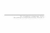 IV. English Language Arts, Reading Comprehension, · PDF fileThe spring 2014 grade 5 English Language Arts Reading Comprehension test was based on Pre-K–5 ... ready to swipe away