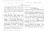 Aerodynamic Analysis of Blended Winglet for Low Speed · PDF fileAbstract—This paper provides a practical design of a new concept of massive Induced Drag reduction of blended winglets.