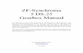 ZF-Synchroma 5 DS-25 Gearbox Manualfile.seekpart.com/keywordpdf/2010/12/17/2010121716259640.pdf · ZF-Synchroma 5 DS-25 Gearbox Manual The following is a copy of the manual for the