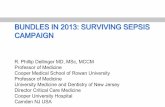 BUNDLES IN 2013: SURVIVING SEPSIS · PDF fileBUNDLES IN 2013: SURVIVING SEPSIS CAMPAIGN R. Phillip Dellinger MD, MSc, MCCM Professor of Medicine ... management of severe sepsis and