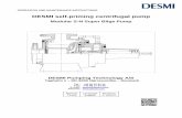 DESMI self-priming centrifugal pump · PDF filedimensioning the V-belt pulley it is important to follow the ... Be careful when fitting the suction line to the pump so that it is ...