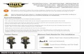 11020 Front Complete Strut · PDF file11020 Front Complete Strut Assembly ... This product is intended to replace the existing suspension components with a passive coil and shock system