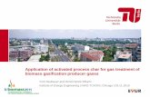 Application of activated process char for gas treatment of ... · PDF fileApplication of activated process char for gas treatment of biomass gasification producer gases ... Carbon