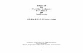 Digest Of Public School Finance In Indiana 2013-2015 · PDF fileDigest . Of . Public School . Finance . In . ... by the Indiana Civil Rights Law ... as a handbook for persons interested