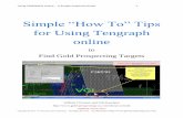 Simple “How To” Tips - Gold Prospecting WA · PDF fileUsing TENGRAPH Online - A Simple Graphical Guide 4 Copyright © 2017– W O'Connor and U Kaschner – All