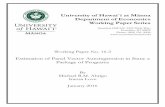 University of Hawai`i at Mānoa Department of Economics ... · PDF fileUniversity of Hawai`i at Mānoa Department of Economics Working Paper Series Saunders Hall 542, 2424 Maile Way,