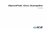 DynaPak Gas Sampler - YZ · PDF file4 1. Introduction 3 2. System Components 4 3. Theory of Operation 5 4. Sampler Location 6 5. Sampler Installation 7 6. Sample Vessel Installation
