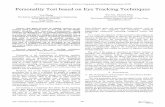 Personality Test based on Eye Tracking · PDF filePersonality Test based on Eye Tracking Techniques ... human deception and inaccurate self-assessment ... tracking techniques .Section