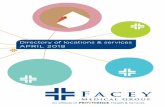 Directory of Locations & Services - November  · PDF fileDirectory of locations & services DECEMBER 2017 FACEY.COM @FACEYMEDICAL 1-844-MY-FACEY