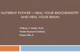 NUTRIENT POWER HEAL YOUR BIOCHEMISTRY AND …americannutritionassociation.org/sites/default/files/ANA... · NUTRIENT POWER – HEAL YOUR BIOCHEMISTRY AND HEAL YOUR BRAIN William J.