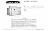 SERVICE MANUAL - hobartcorp.com Proofer... · SERVICE MANUAL A product of Baxter MFG. Co., Inc 19220 State Route 162 East Orting, WA 98360 F25244 Rev. C (0314) TABLE OF …