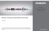Market Timing Using Market Internals - Nomura Group · PDF filemarket timing using market internals any authors named on this report are research analysts unless otherwise indicated