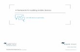 A framework for auditing mobile devices - Baker · PDF fileA framework for auditing mobile devices . Learning objectives ˃ Understand different approaches for managing mobile devices