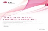TOUCH SCREEN OWNER'S MANUAL - Contex Supportdownloads.contex.com/.../LG_T1710BP_Calibration_SW_Install_Guide… · 6 ENG ENGLISH TOUCH SCREEN OWNER'S MANUAL Running the Touch Screen