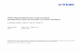 PTC thermistors for overcurrent protection and as inrush ... · PDF filePTC thermistors for overcurrent protection and as inrush current limiters ... short-circuit relay or internal