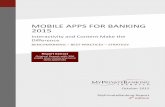 MOBILE APPS FOR BANKING 2015 - MyPrivateBanking - MyPrivateBanking... · 1 MOBILE APPS FOR BANKING 2015 Interactivity and Content Make the Difference BENCHMARKING – BEST PRACTICES