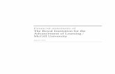 Financial statements of The Royal Institution for the ... · PDF fileThe Royal Institution for the Advancement of Learning / McGill University ... Investment in capital assets ...