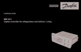 Installation Guide - Danfossfiles.danfoss.com/TechnicalInfo/Dila/01/ERC211_ISA7_DKRCE.PI.RL0.F... · Installation Guide ERC 211 Digital controller for refrigeration and defrost, 1