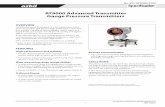 AT9000 Advanced Transmitter Gauge Pressure …prooil.com.mx/wp-content/uploads/2016/07/TRANSMISOR_AZBIL-GTX… · AT9000 Advanced Transmitter Gauge Pressure Transmitters 18th edition