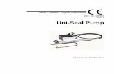 Owner's Manual - Uni-Seal Pump - Sealweld - Valve  · PDF fileOwner's Manual - Uni-Seal Pump Contents i Contents Introduction 3 Uni-Seal Pump Owner’s Manual
