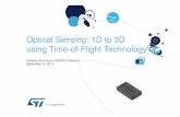 Optical Sensing: 1D to 3D using Time-of-Flight  · PDF fileOptical Sensing: 1D to 3D using Time-of-Flight Technology Shaping the Future of MEMS & Sensors September 10, 2013